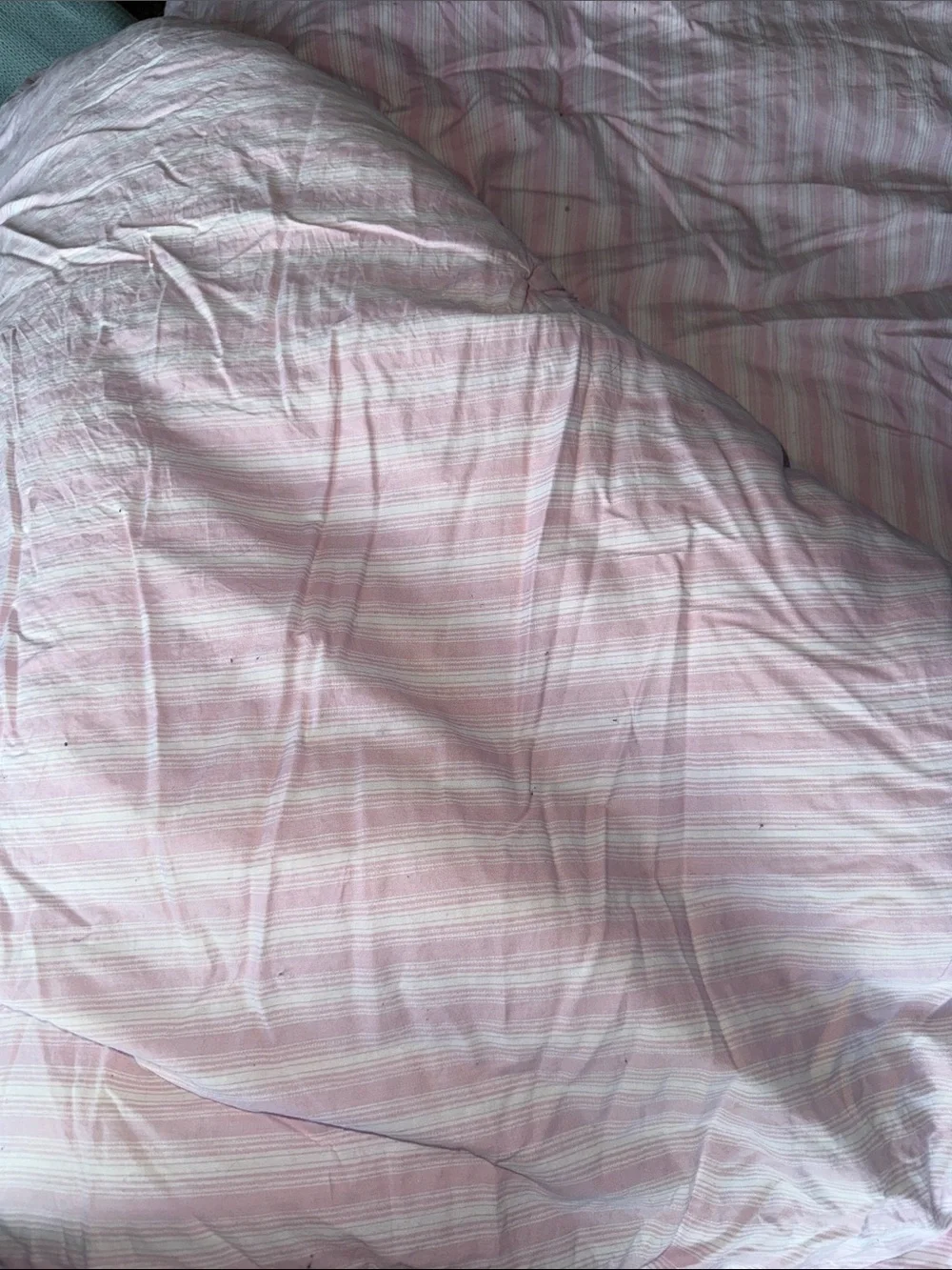 Soft Pink Floral Reversible Twin Comforter